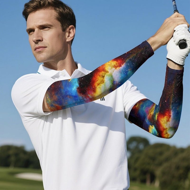 QiErDesign Marble Sports Compression Arm Sleeves for Men & Women - Youth Arm Sleeve Baseball Volleyball Sleeves & Basketball Sleeve - Image 5